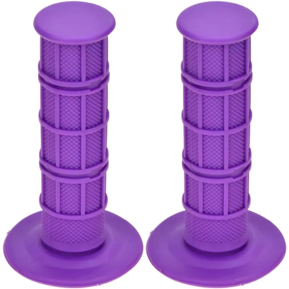 22mm/7/8" Soft Rubber Motorbike Colored Handlebar Grips, Universal Replacement Motor Parts Accessories, Compatible with CRF50, KLX250, SSR125 Pit & Dirt Bikes (Purple), Colored Grips Grips