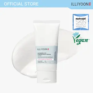 ILLIYOON Ceramide Ato Concentrate Cream | Moisturizer for Dry & Sensitive Skin, 100hr Lasting Hydration, For Face & Body, Gentle for Infants, Moisture Barrier Repair, Vegan Certified, 2.53 fl.oz.