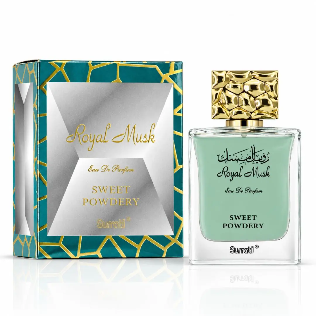 Royal Musk Sweet Powdery Eau de Parfum Spray 100ml (3.4 oz) by Surrati – Soft Musky Vanilla Perfume