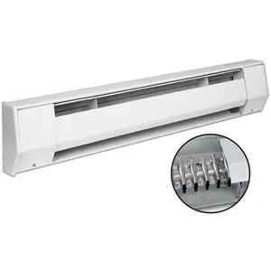 King Electric 2K2005BW 27 in. 208V 500W Electric Baseboard Heater, White King Electric 2K2005BW 27 in. 208V 500W Electric Baseboard Heater, White