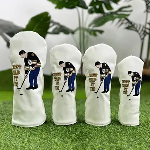 Golf Club Head Cover for Hybrid Drivers, Wooden Covers Suitable for Golf Courses, Single Player Pattern Series Accessory