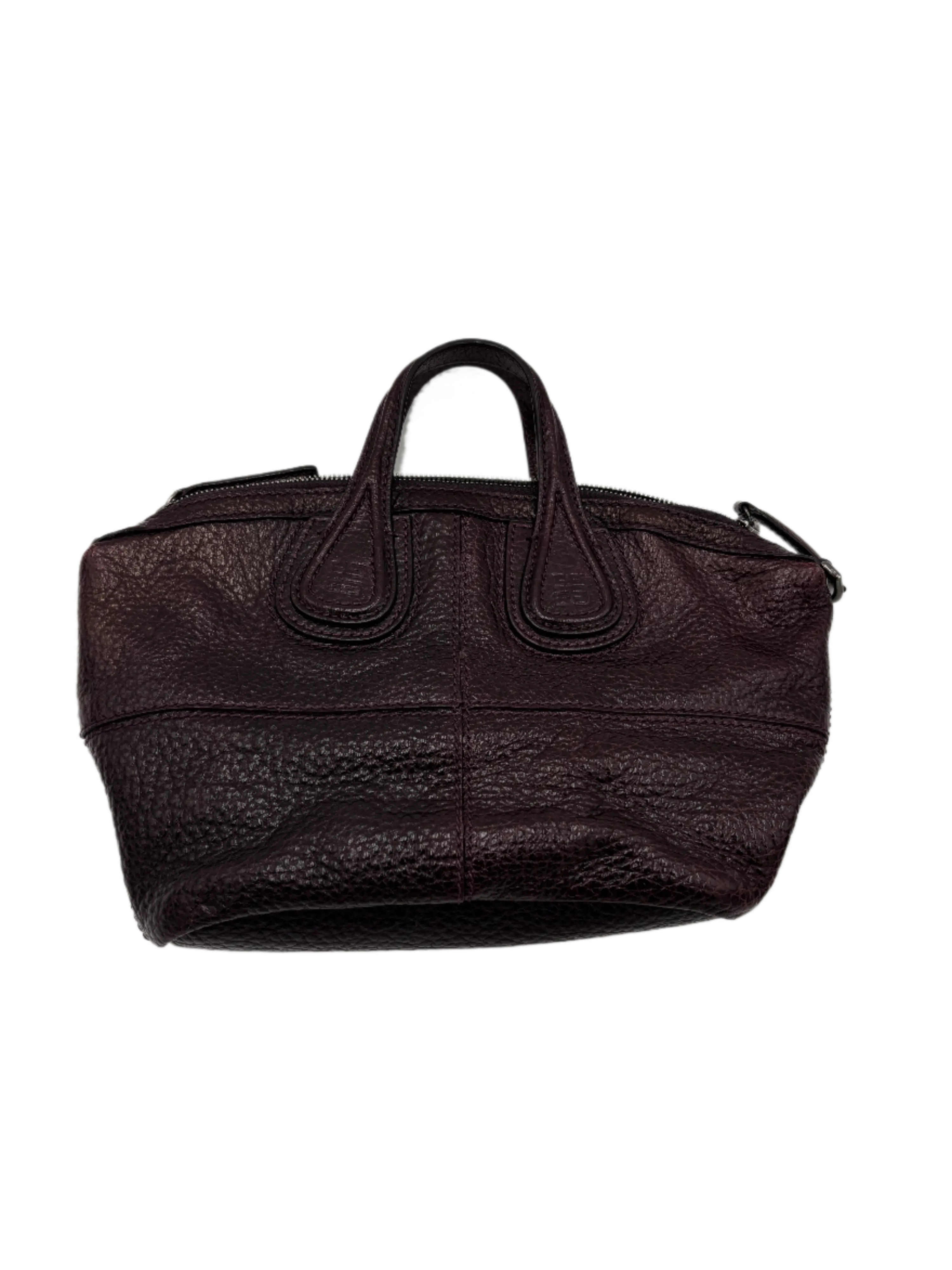 Pre-owned GIVENCHY Leather Travel Bags Nightingale Purple 2600040240695