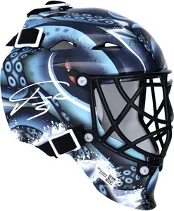 Philipp Grubauer Seattle Kraken Autographed Mini Goalie Mask - Fanatics Authentic Certified
