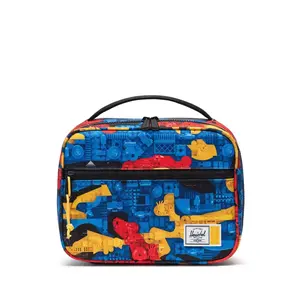 Herschel Supply Co. LEGO Pop Quiz Lunch Box Little Herschel - Scavenger Hunt Bricks: Polyester Bag Accessories with Shape Patterns