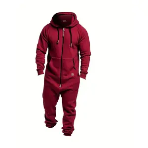 Men's Hooded Wool Bodysuit, Winter