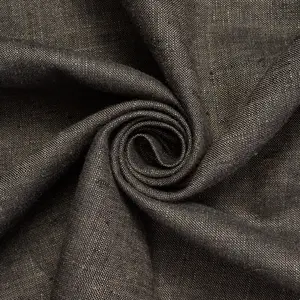 Wolf Charcoal/Beige Cotton Poplin—100% Cotton Apparel Fabric