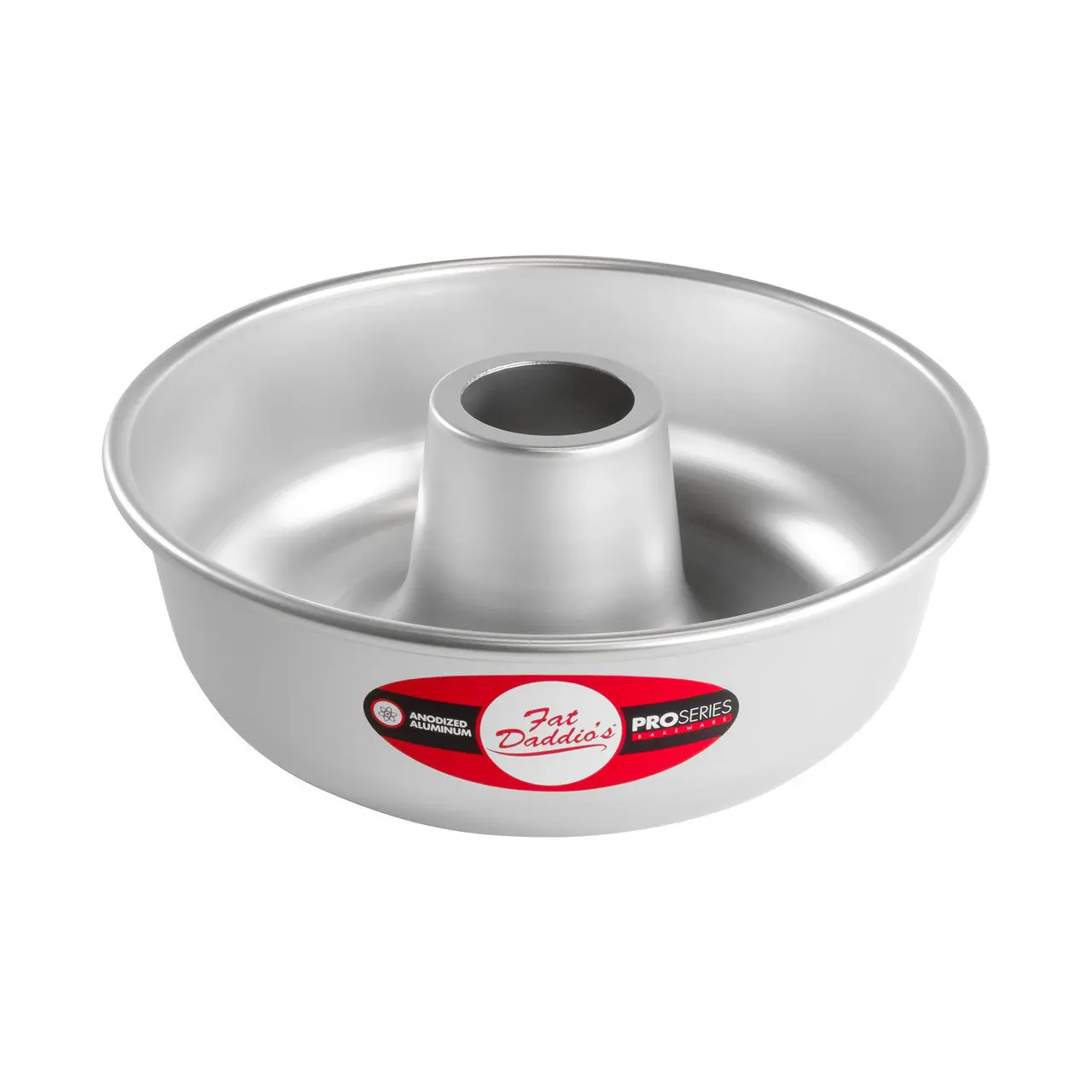 Fat Daddio's RMP-7 Anodized Aluminum Ring Mold Pan, 7 x 2 3/8 inch, Silver