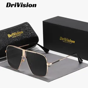 Drivision Unisex Fashion Superior Craftsmanship Full Frame Sunglasses Outdoor Activities Square Sunglasses UV400