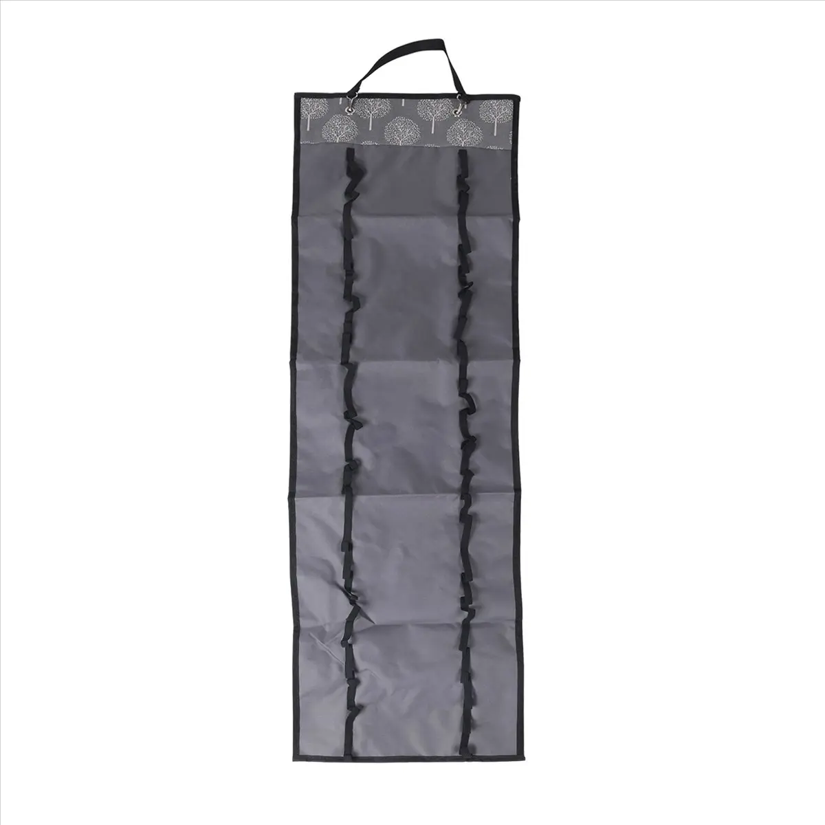 48-Compartment Gray Vinyl Roll Organiser - Durable, Hangable, Wall-Mounted Household Storage Accessory (33x113cm, Double-Sided) for Craft Enthusiasts’ DIY Environment, Diamond Paintings, Vinyl Storage, Newspaper
