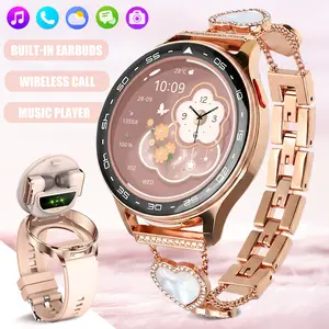 Multifunctional Smartwatch with Earbuds(Wireless Call & Notifications),  Sport Watch with 1.39 inch IPS Screen  Multiple Sport Modes Music Player Compatible with iOS Android Smartphones Gifts for Men Women
