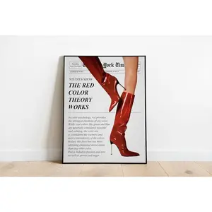 Trendy Newspapers Poster, Retro Bar Cart, Feminist Wall Art, Magazine Cover Aesthetic