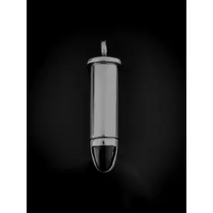 925 Sterling Silver Bullet Pendant • Navajo Handmade • Ammo Ammunition Necklace