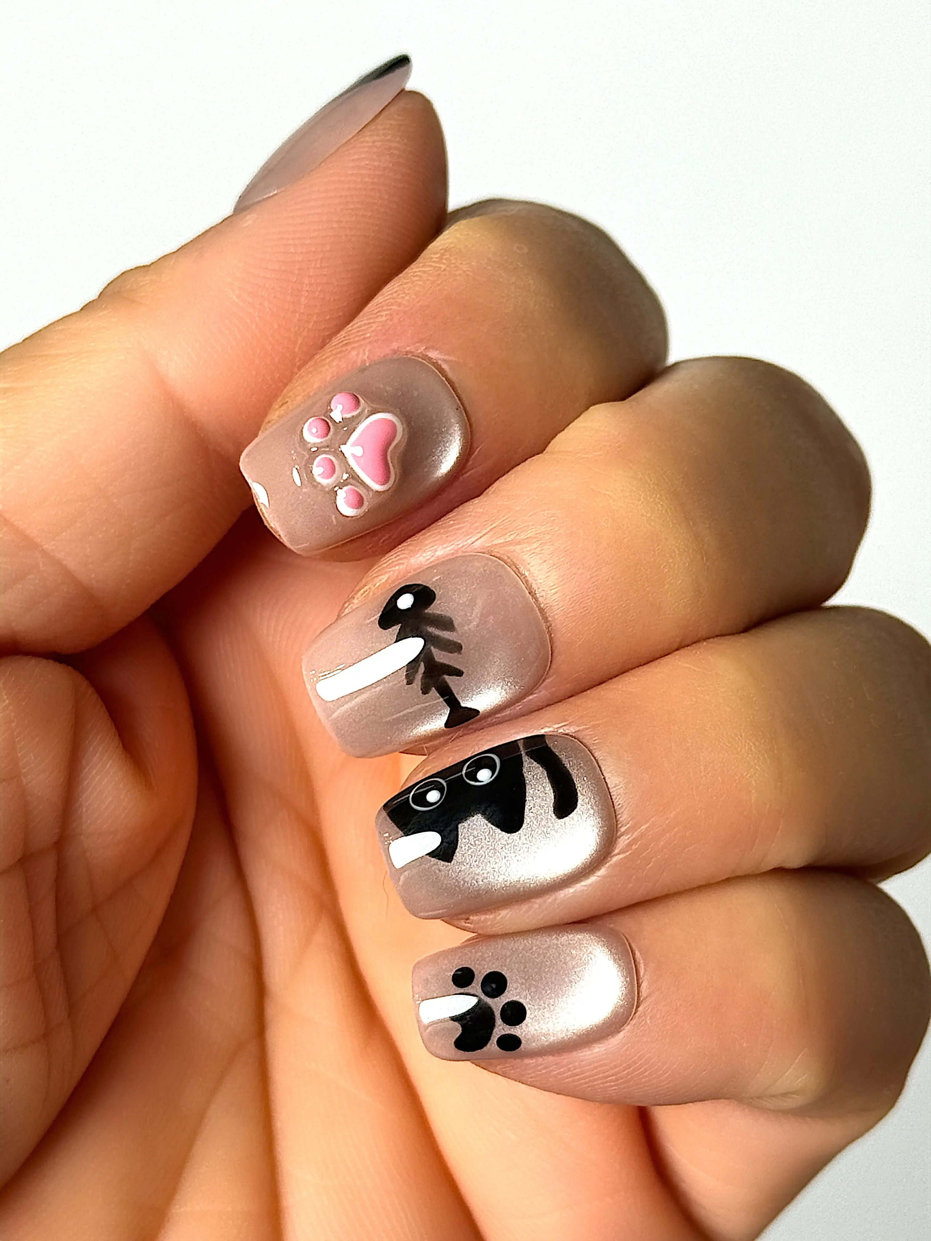 NINJA- Short Coffin Press-On Nails