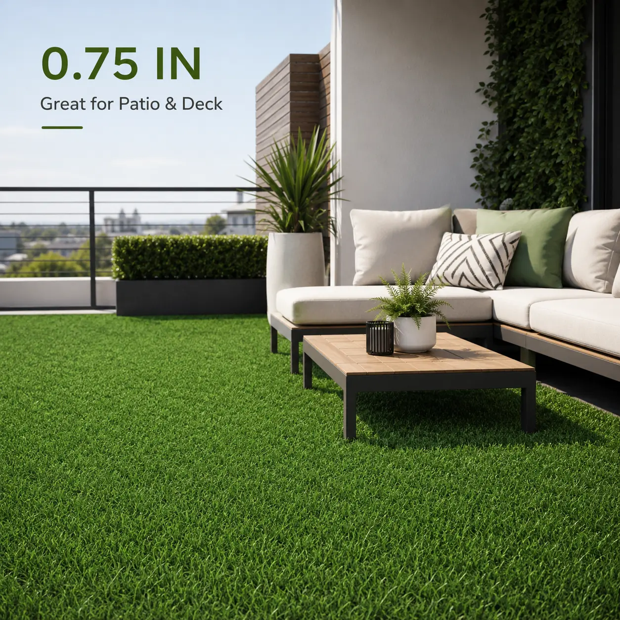 Premium 0.78in Artificial Grass Turf (15 Sizes: 3×16FT to 7×20FT), Easy-to-Cut Synthetic Lawn Carpet with Solid Backing, Decorative Rug for Dogs, Patio, Wardrobe, Nursing & Study Use (Juneteenth, Canada Day Decor)
