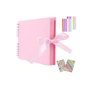 11.5 x 8.5 inch scrapbook photo album, wedding guest book anniversary memory scrapbook, wedding photo album and handmade paper D