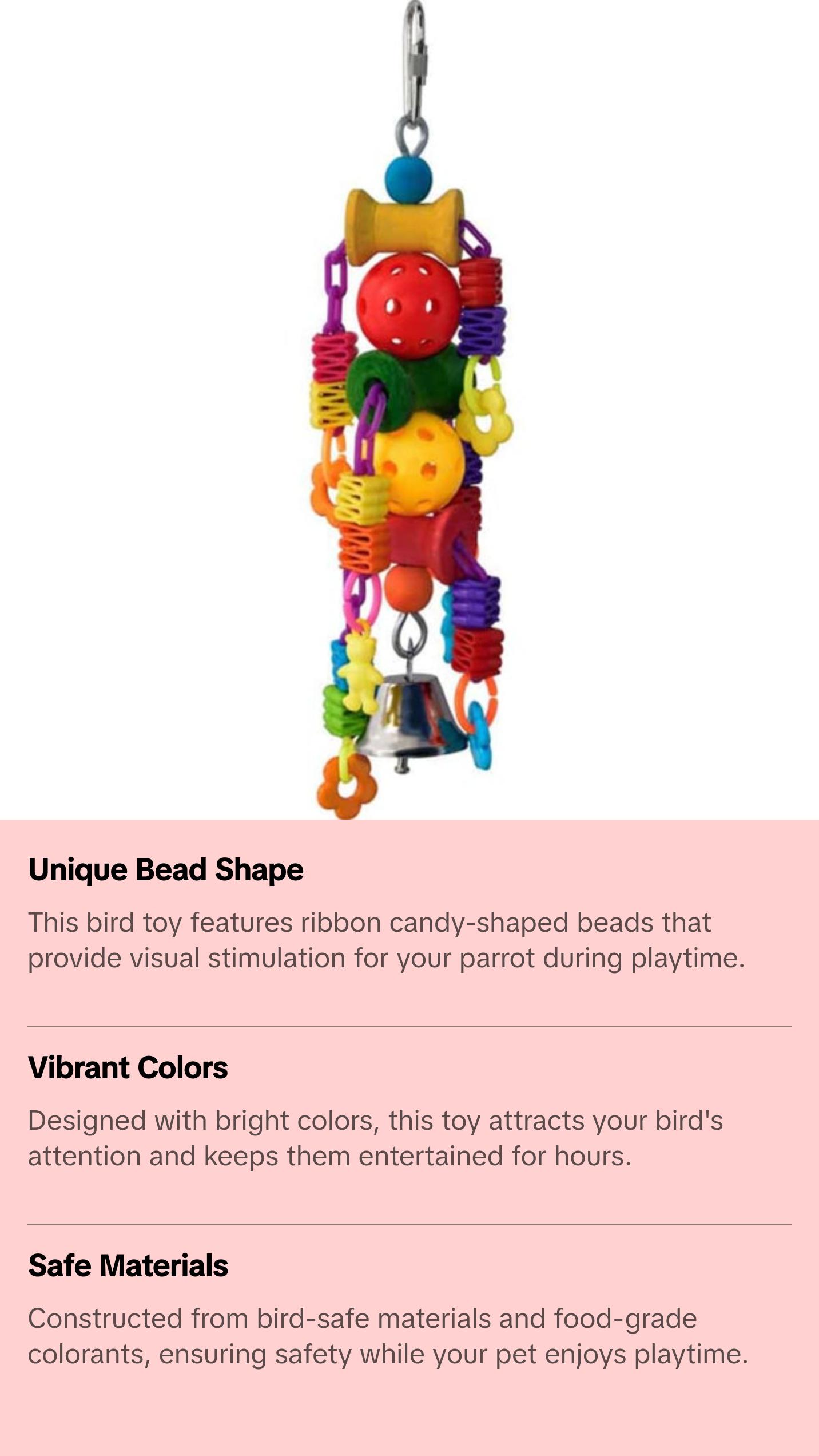 Super Bird Creations - Ribbon Candy - Bird Toy