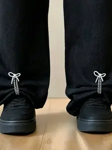 Adjustable Pant Leg Fastening Clips, Button-Style Hemming Tool for Chain-Lined Pants, Prevents Legs Dragging, No Sewing Needed