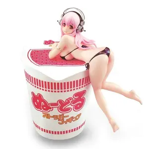 10CM Anime Figure Super Sonico PVC Action Figurine Model Toy Cake Decor Swimsuit Dress Up SoniComi Figure Gift