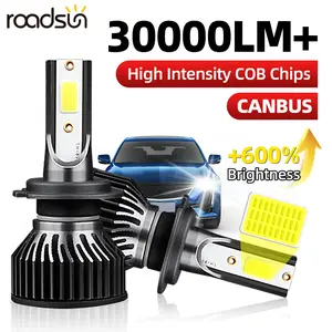 2PCS H11 H4 H13 9005/HB3 9006/HB4 9007 LED Headlight Bulbs 6500K Cool White Bright LED Bulbs Full Beam Car Headlights Replacement for Cars Fog Light Bulb High or Low Beam 400% Brighter