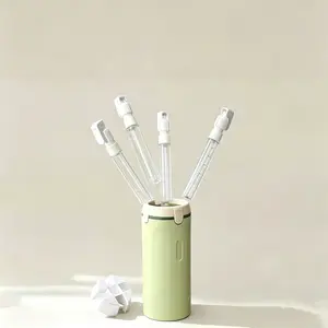 4-in-1 Portable Cosmetic Shampoo Dispenser Storage Bottle Plastic Travel Friendly Compact Design for Easy Carrying