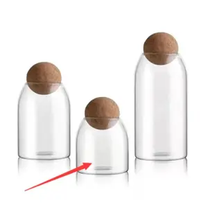 Borosilicate Elegance Cork Jar
