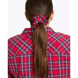 Ruffle Scrunchie in Angie Plaid