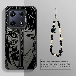 Retro Style Swordsman with Black Pattern suit bracelet phone Suitable For infinix Note 30 PRO Case is suitable For Note 30 PRO with PET Shock proof design perfect for popular