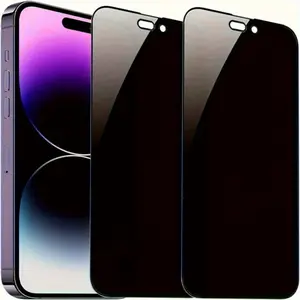Anti-peep Technology Hydrogel Protective Screen Protectors, Smartphone For iPhone 17/17Air/17 Pro/17 Pro Max - 2-Pack Privacy Film with Full Coverage, Scratch-resistance, Crystal-clear Display - Compatible with iPhone 16, 15, 14, 13, 12