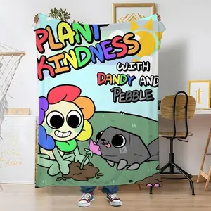 Popular Dandy‘s Worlds Throw Soft Coral Fleece Blanket 310gsm Fluffy Warm Throw for Sofa Bed Couch Bedroom Decor