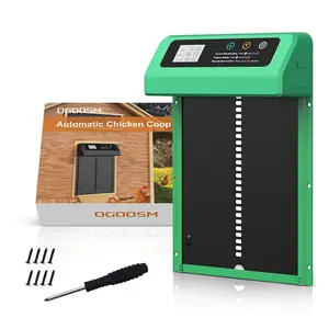 Automatic Sensing Chicken Coop Door, Anti-Pinch Design, Timer & Light Control, Easy Install, Ideal for Farms, Enhances Animal Safety