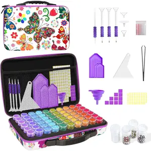 Painting Storage Box, 60 Slots Bead Storage Containers with Tools Kit for  Art Accessories Beads Organizer Craft