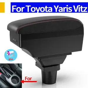 For Toyota Yaris Vitz Car Armrest Box Hatchback 1998-2011 Interior Dedicated Retrofit Centre Storage box Car Accessories Car Console Organizer