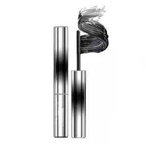 Iron Wands Rod Mascara, 3D Curling Eyelash Iron,Washable Waterproof Brushless Wand Mascara, Long Lasting Lash Extensions,No Flaking, No Clumping （BLACK)