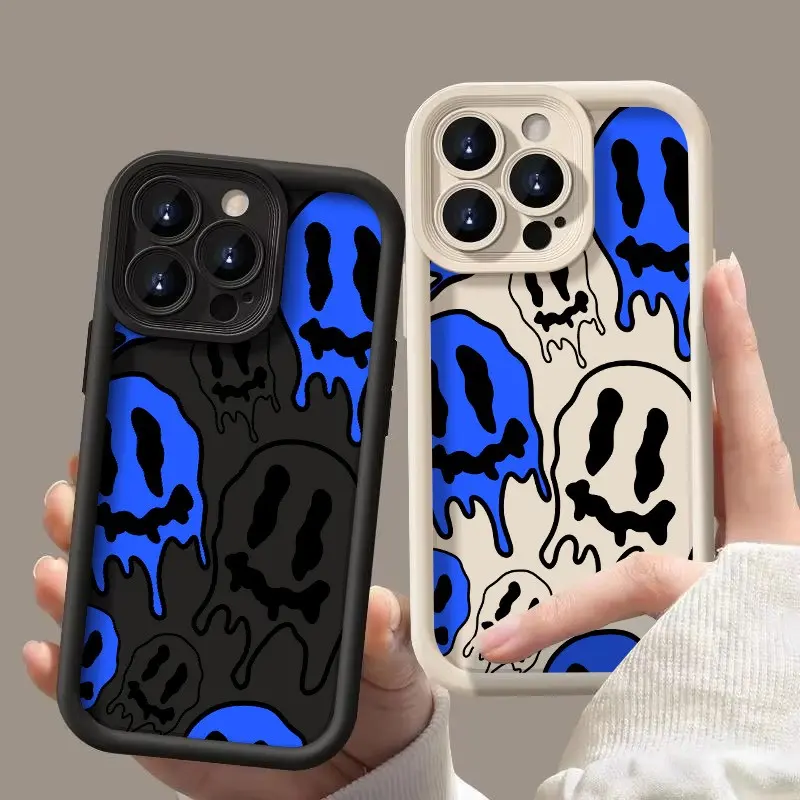 Melt Monster Soft TPU Shockproof Cellphone Casing - Protection Accessory for iPhone 13-17 Pro Max, 15 Devices, Stylish Gift for Teens
