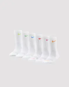 Kids Nike Dri-FIT Crew Socks 6-Pack Grade-School