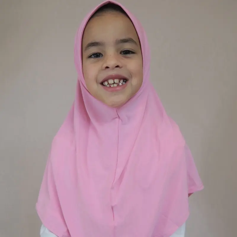 Girls Baby Light Pink Instant One-Piece Hijab | girls hijab