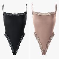 2pcs Bodysuit(Black/Sienna)