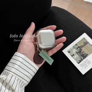 Elegant Silver Color Case for Apple AirPods 4, Compatible with AirPods Pro 3, Second Generation, Wireless Bluetooth-compatible Earbud Protector