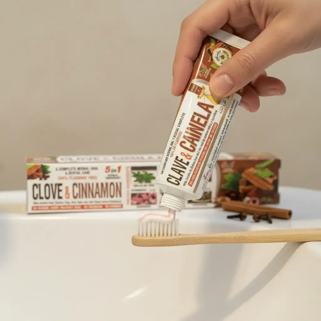 CLOVE & CINNAMON ORGANIC TOOTHPASTE - AL RIYAN 100%Natural Pack of 2