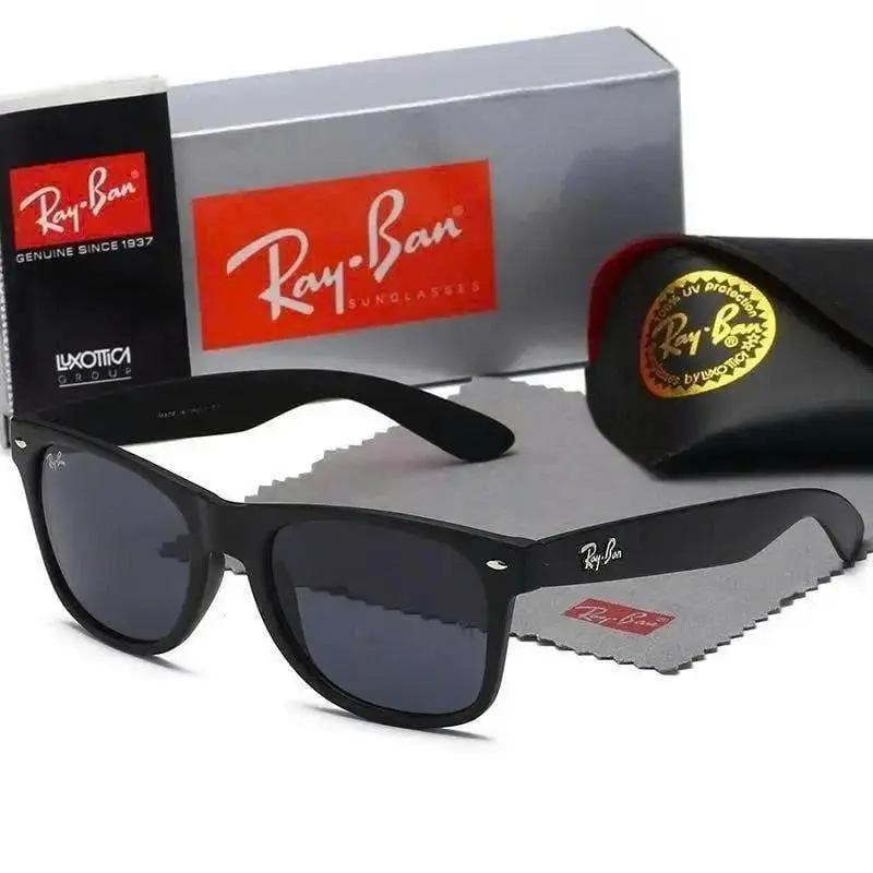 Ray-Ban Sunglasses for Men Women Classic Black Square Frame Outdoor Driving Fashion Shades