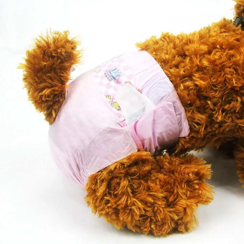 Disposable Pet Diapers for Female Dogs Super Absorbent Soft Heating and Pee Puppy Diapers Female Liners, Including 20 count XXS Diapers for Dogs and Cats