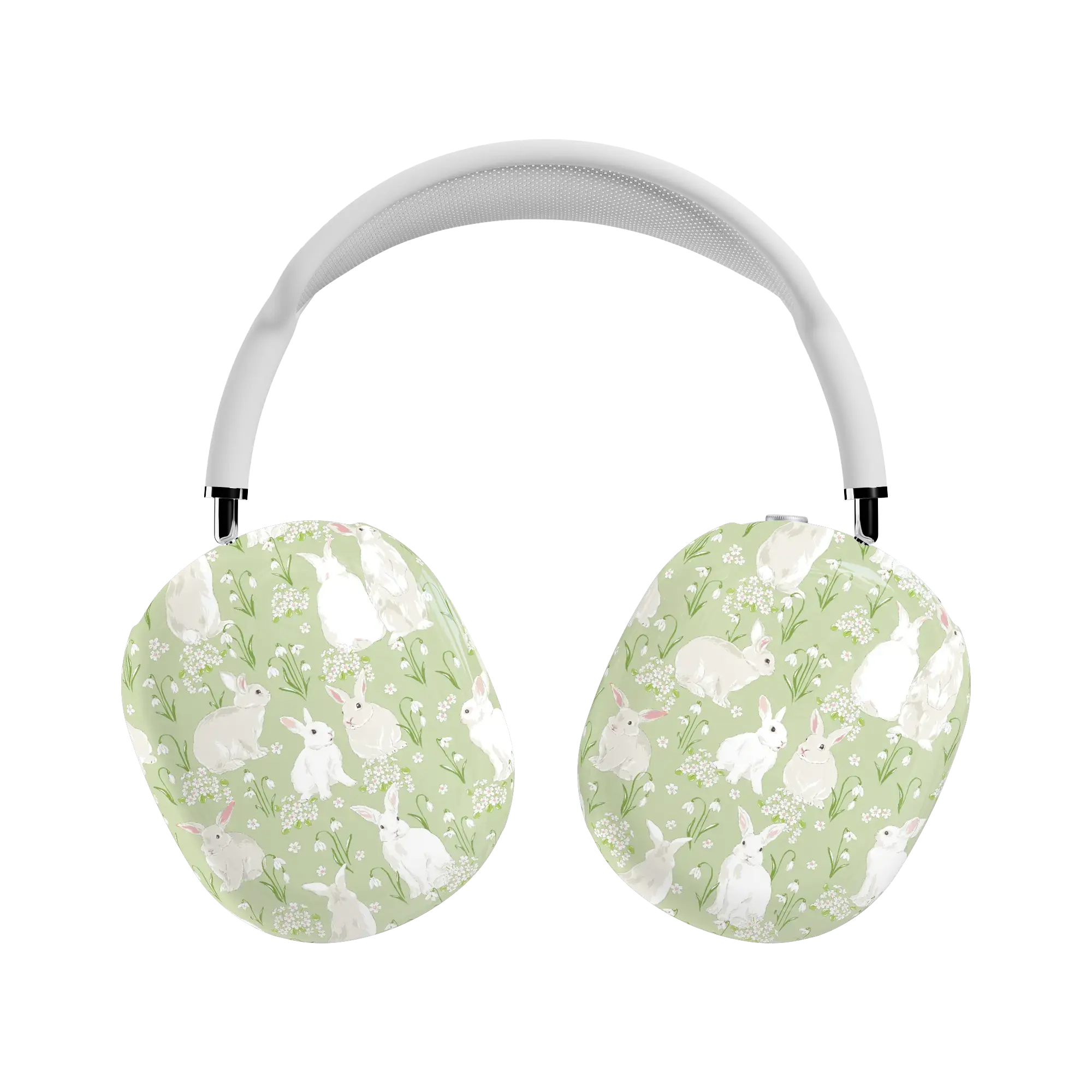 Casely AirPods Max Case | Snap-On Hard Shell Covers | Hop to it | Green Bunny