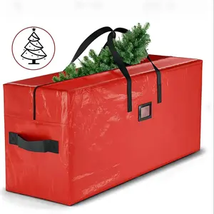 Christmas Tree Storage Bag, Durable Waterproof Material, Zipper Closure, Handle, Fits 9 Ft Artificial Trees, Dustproof Insect-Proof Moisture-Proof, Space Saver Bags