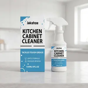 Kitchen Cabinet Cleaner (150ML), Home Oil Stain Range Hood Cleaner, Effective Grease Remover, Multi-Surface Foam Cleanser