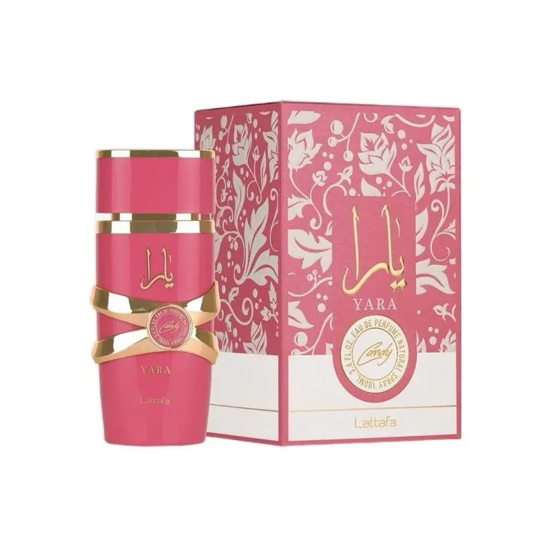 Lattafa Yara Candy Women's Eau de Parfum, 3.4oz/100ml Perfume in 100ml Bottle, Vanilla Syrup Warmth, Green Mandarin & Blackcurrant Notes, Vanilla-Fruity-Citrus-Floral-Amber Scent, Multi-Pack Floral-Fruity-Amber Fragrance, 100 Ml Bottle