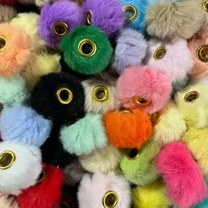 Assorted 16MM Fuzzy Soft Beads for Pens, Keychains & Beadable Items - Colorful Beads in Various Styles and Colors, Pack of 20