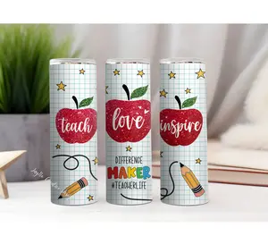Teachers Make a Difference 20oz Tumbler Sublimation Wrap Sheet