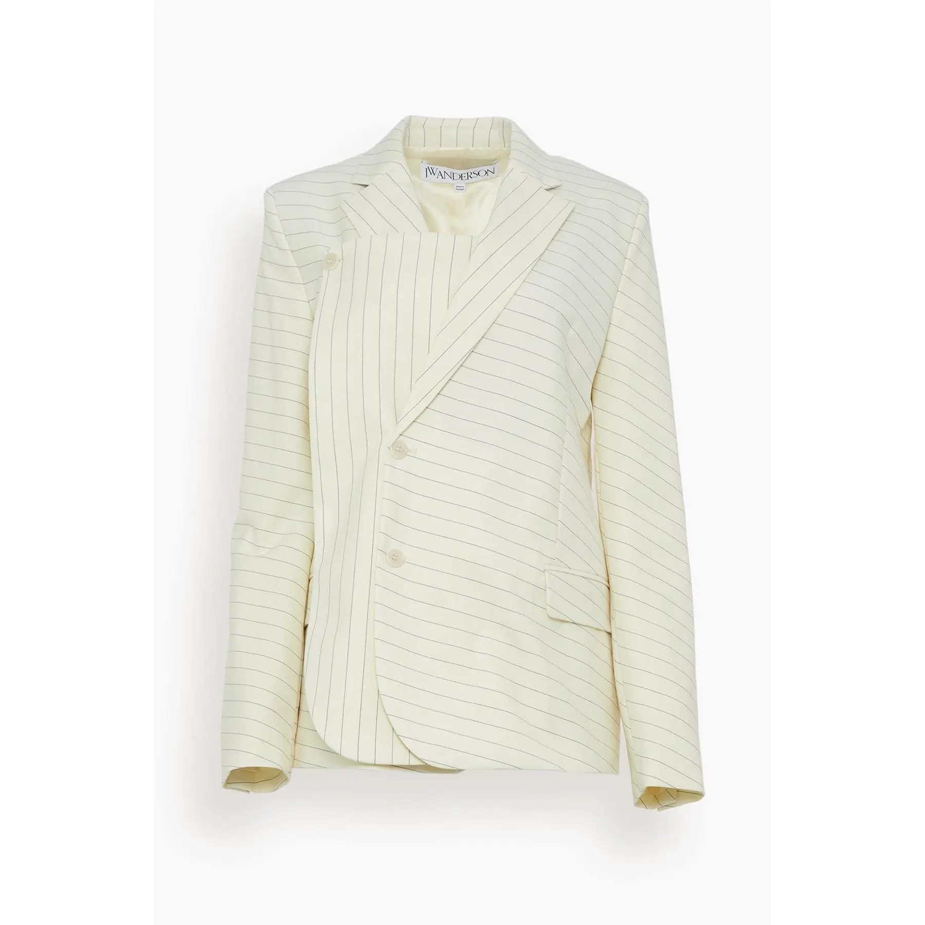 Panelled Blazer in Ivory