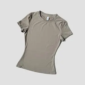 Women Yoga Top Seamless Sport T Shirts Fitness Clothes Short Sleeve Yoga Shirt Gym Top Running  Active Wear
