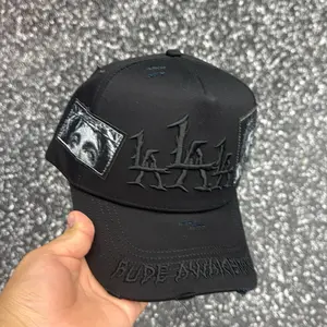 Rude Awakenings "The Measiah" Solo Gorra Black Baseball Cap with Embroidered Design Adjustable Hat